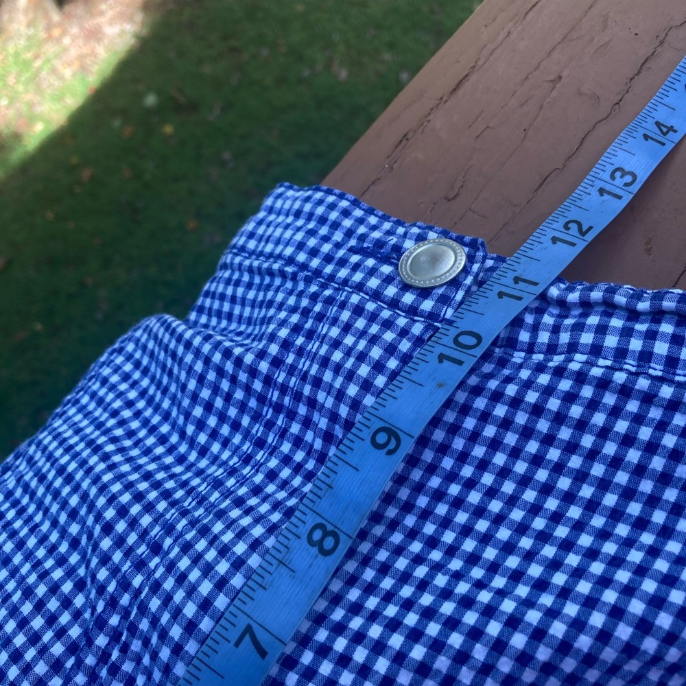 Rudy Rd. Blue checked Capri pants - Picture 9 of 10